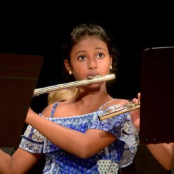 Girl playing flute